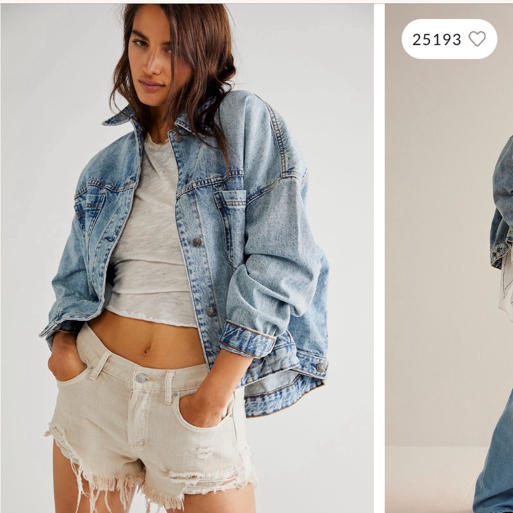 Free People Opal Swing Denim Jacket